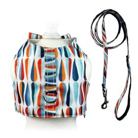 Chic Raindrop Harness Vest with Matching Leash - S