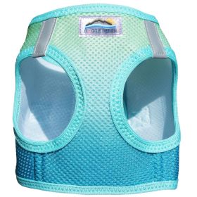 American River Choke Free Dog Harness Ombre Collection (Color: Aruba Blue, size: XX-Small)