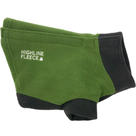 Highline Fleece Dog Coat (Color: Two Tone Green, size: Size 18)