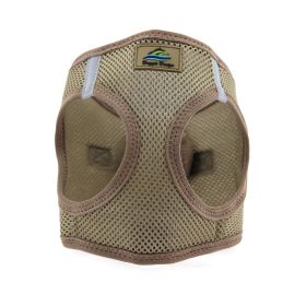 American River Solid Ultra Choke Free Dog Harness (Color: Fossil Brown, size: S)