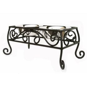 Noblesse Elevated Pet Feeder (Option: large)